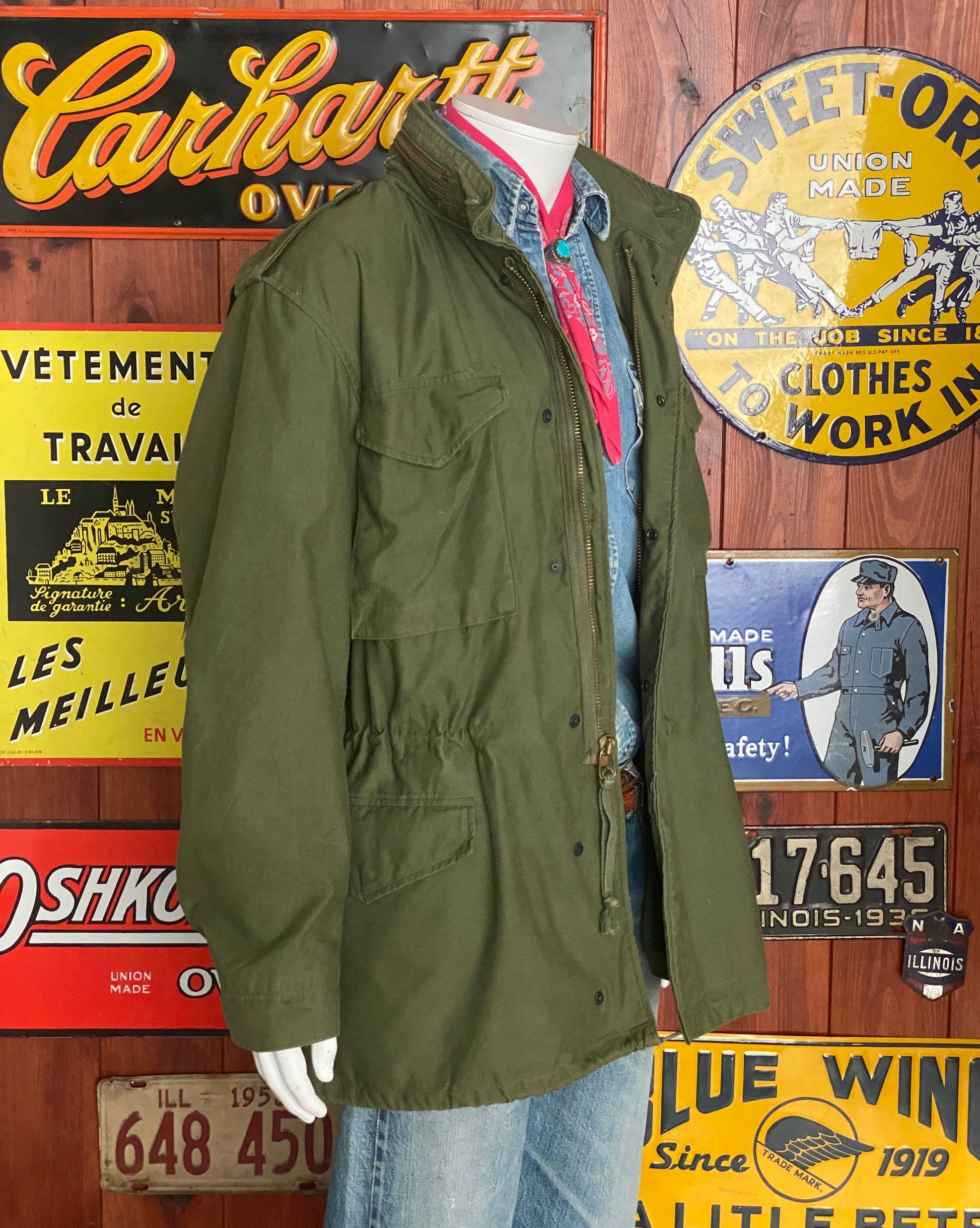 vintage military jacket, m65 field jacket, us army 1980, olive drab jacket, military surplus, vintage outerwear