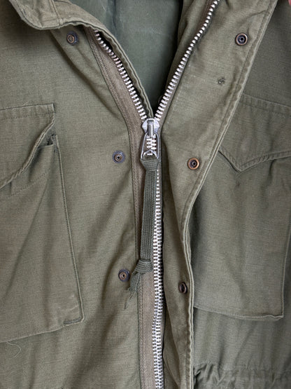 Size Med Reg. Authentic 1970 M-65 US Army Field Jacket | OG-107 Military Issue