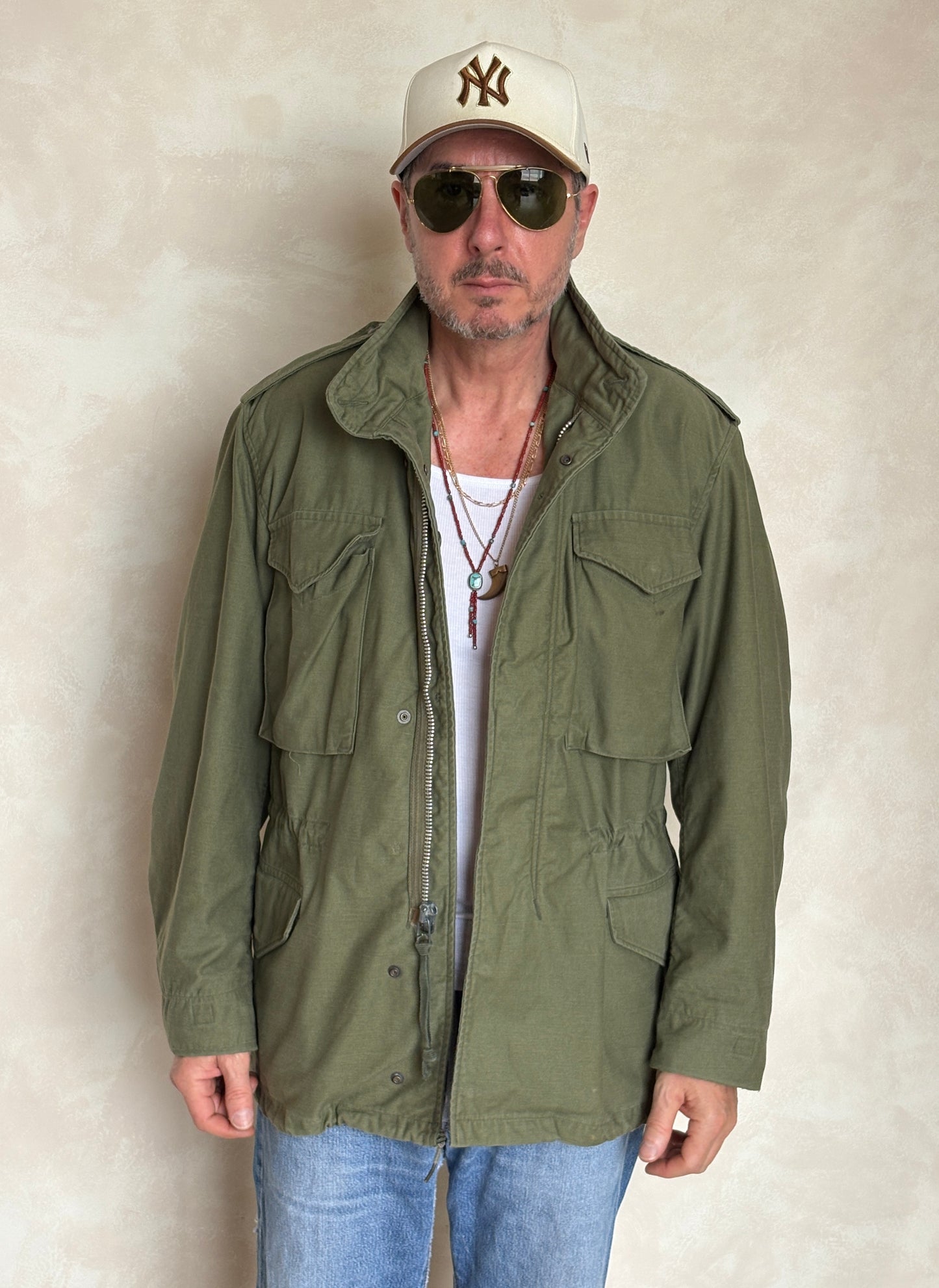 Size Med Reg. Authentic 1970 M-65 US Army Field Jacket | OG-107 Military Issue