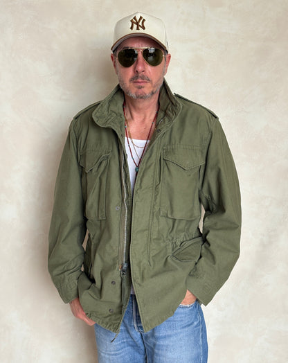 Size Med Reg. Authentic 1970 M-65 US Army Field Jacket | OG-107 Military Issue