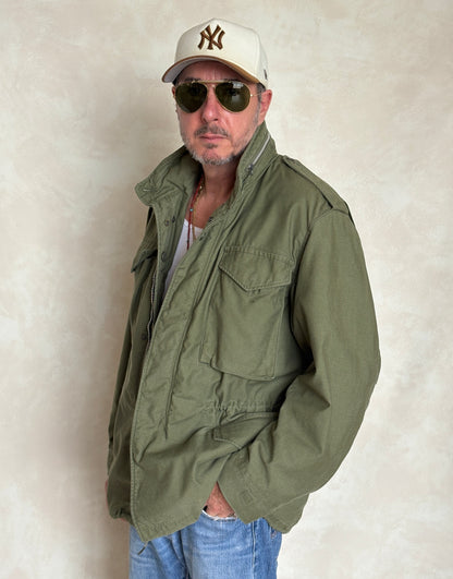 Size Med Reg. Authentic 1970 M-65 US Army Field Jacket | OG-107 Military Issue
