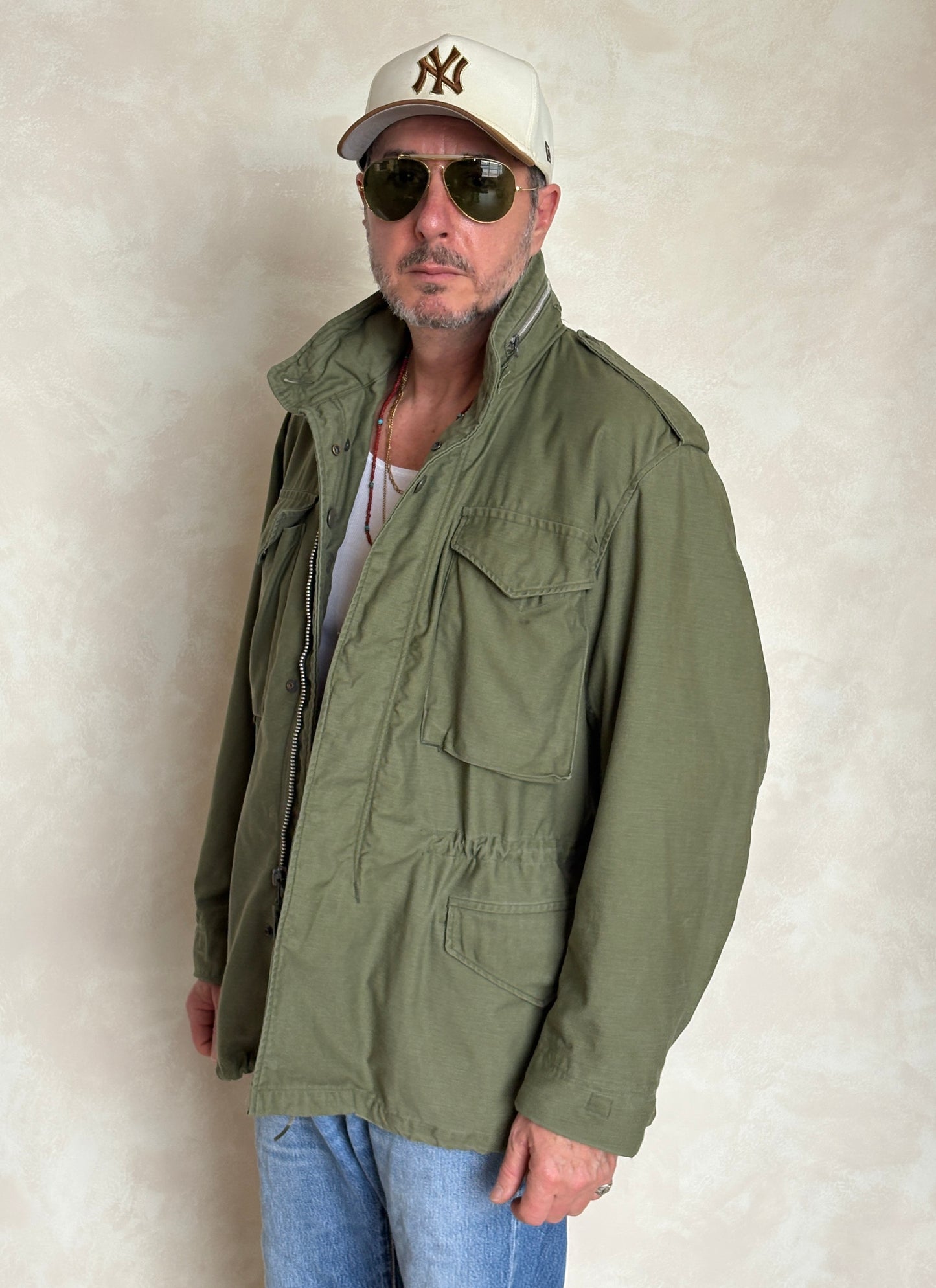 Size Med Reg. Authentic 1970 M-65 US Army Field Jacket | OG-107 Military Issue