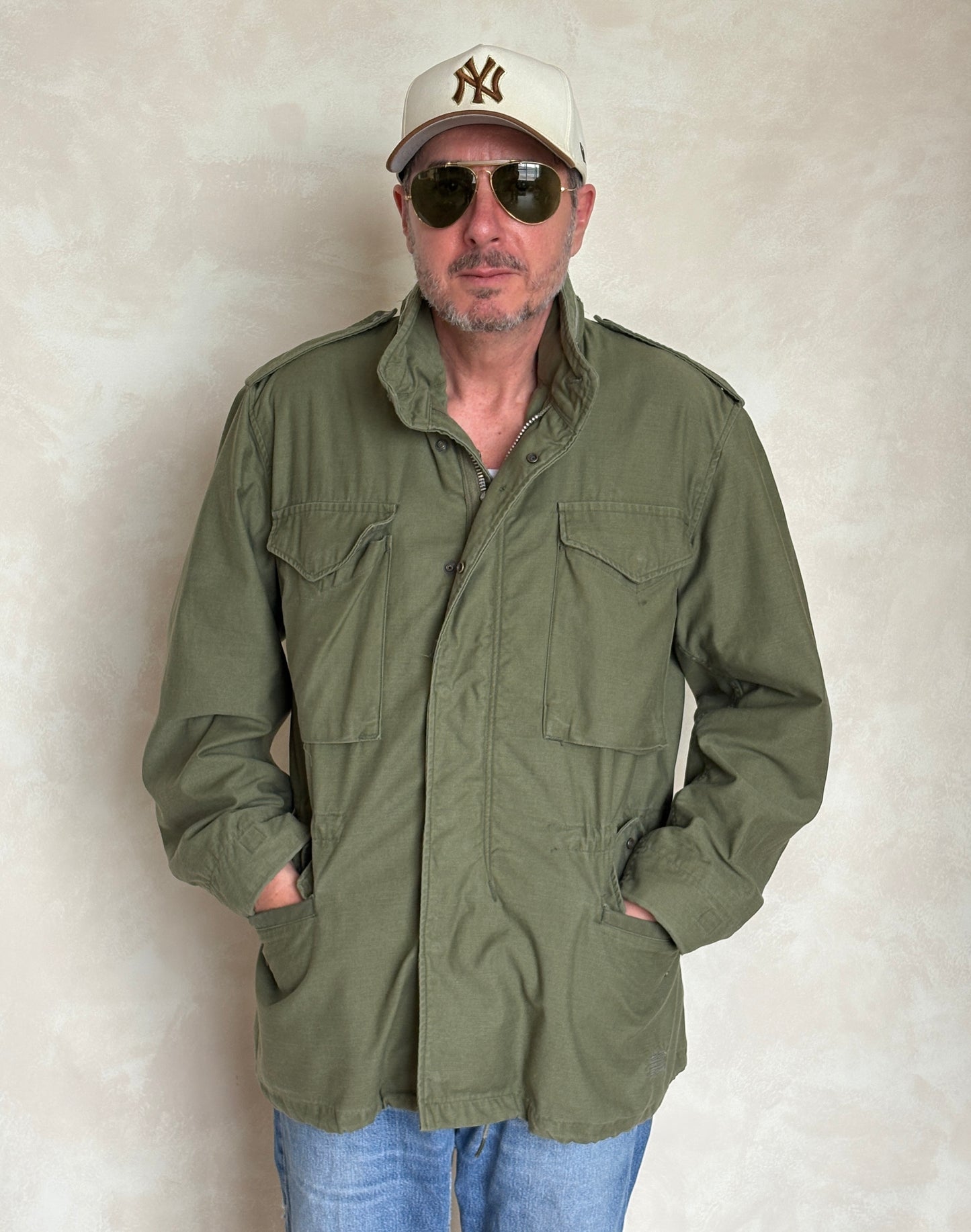 Size Med Reg. Authentic 1970 M-65 US Army Field Jacket | OG-107 Military Issue