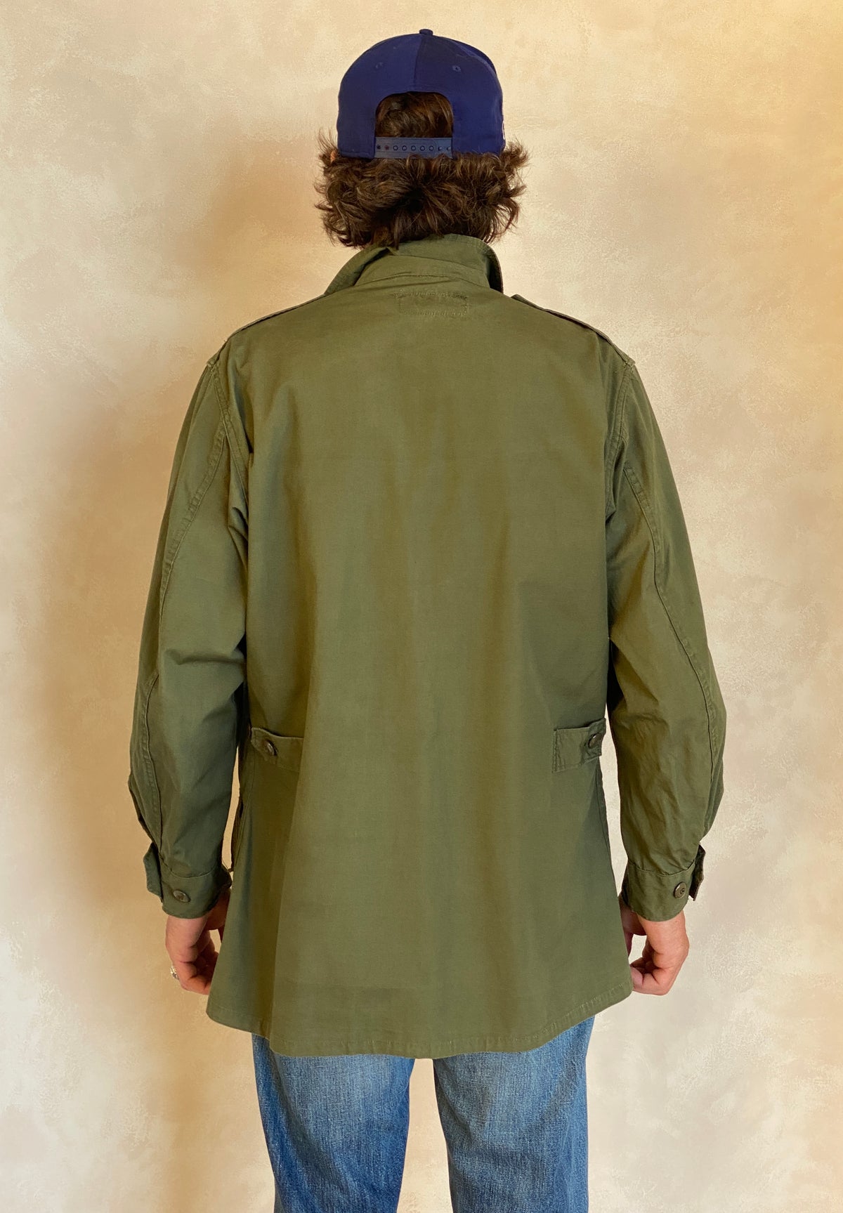 Med reg. Authentic 1966 2nd Pattern US Army Vintage tropical Vietnam jungle jacket.-AJ357 Studio