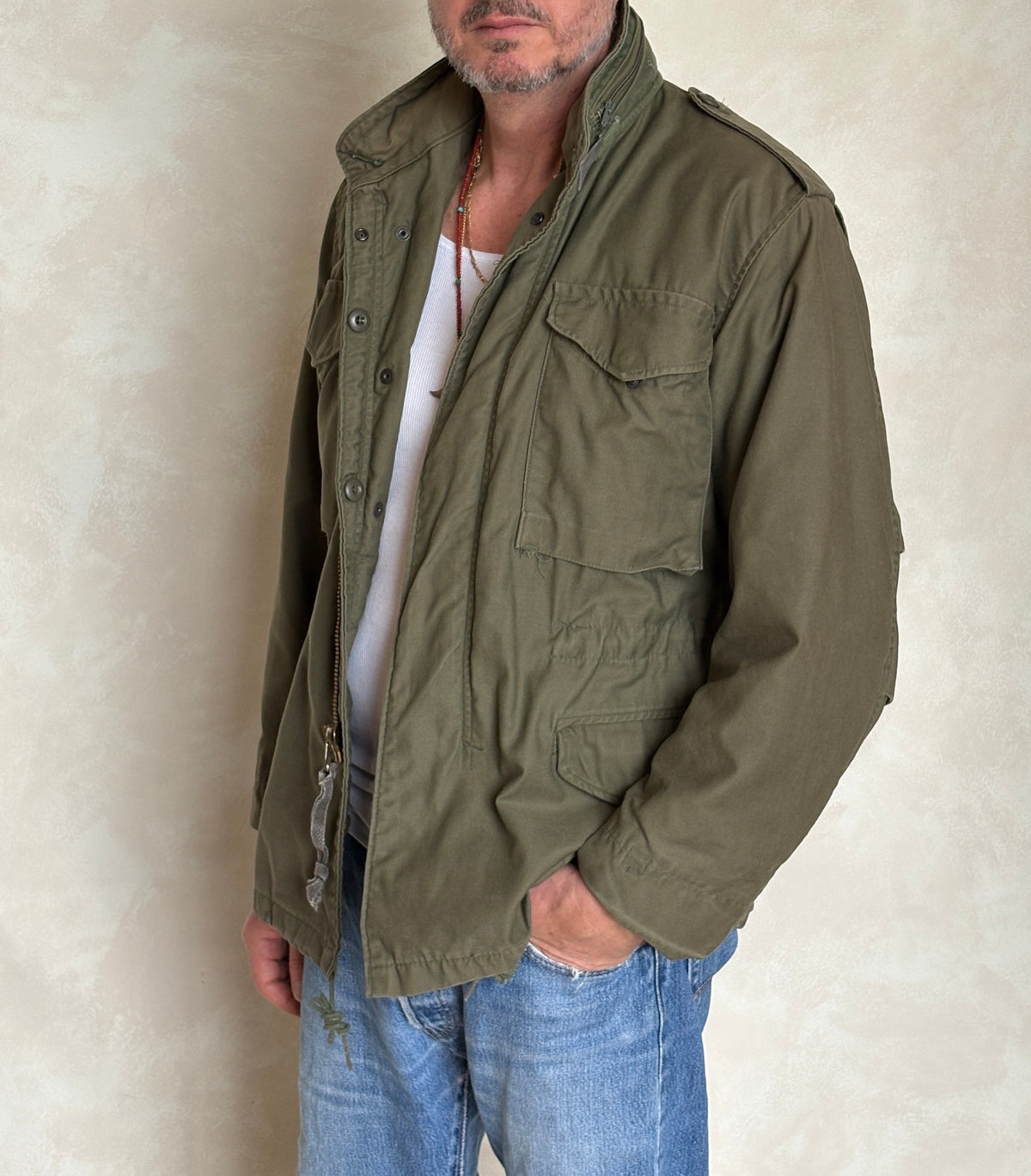Small Short. Authentic 1984 U.S Army  M-65 Field Jacket | OG-107 Military Issue