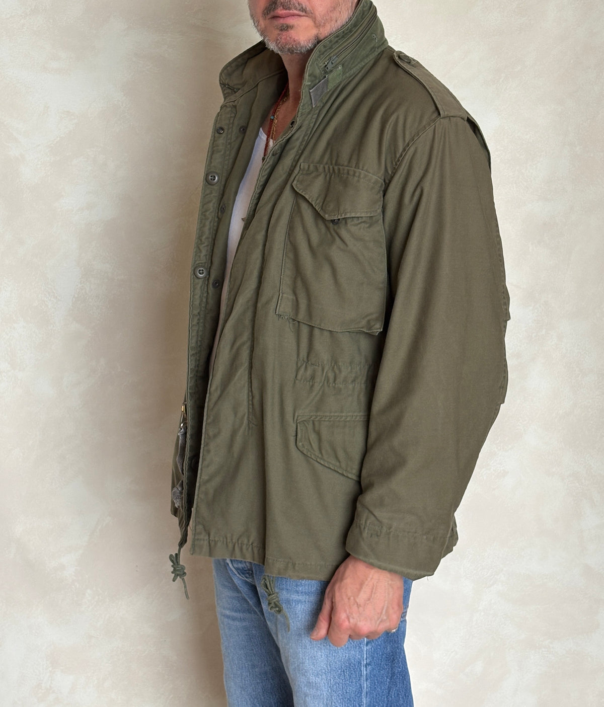 Small Short. Authentic 1984 U.S Army  M-65 Field Jacket | OG-107 Military Issue