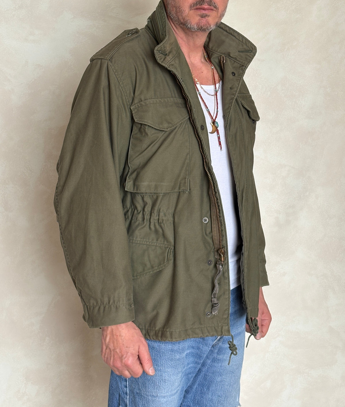 Small Short. Authentic 1984 U.S Army  M-65 Field Jacket | OG-107 Military Issue