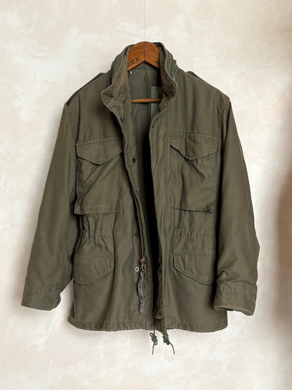 Small Short. Authentic 1984 U.S Army  M-65 Field Jacket | OG-107 Military Issue