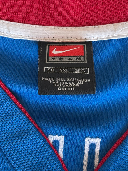 Nike Detroit Pistons Ben Wallace No. 3 Jersey Size 56/3XL Blue Dri-Fit 2000s NBA Vintage