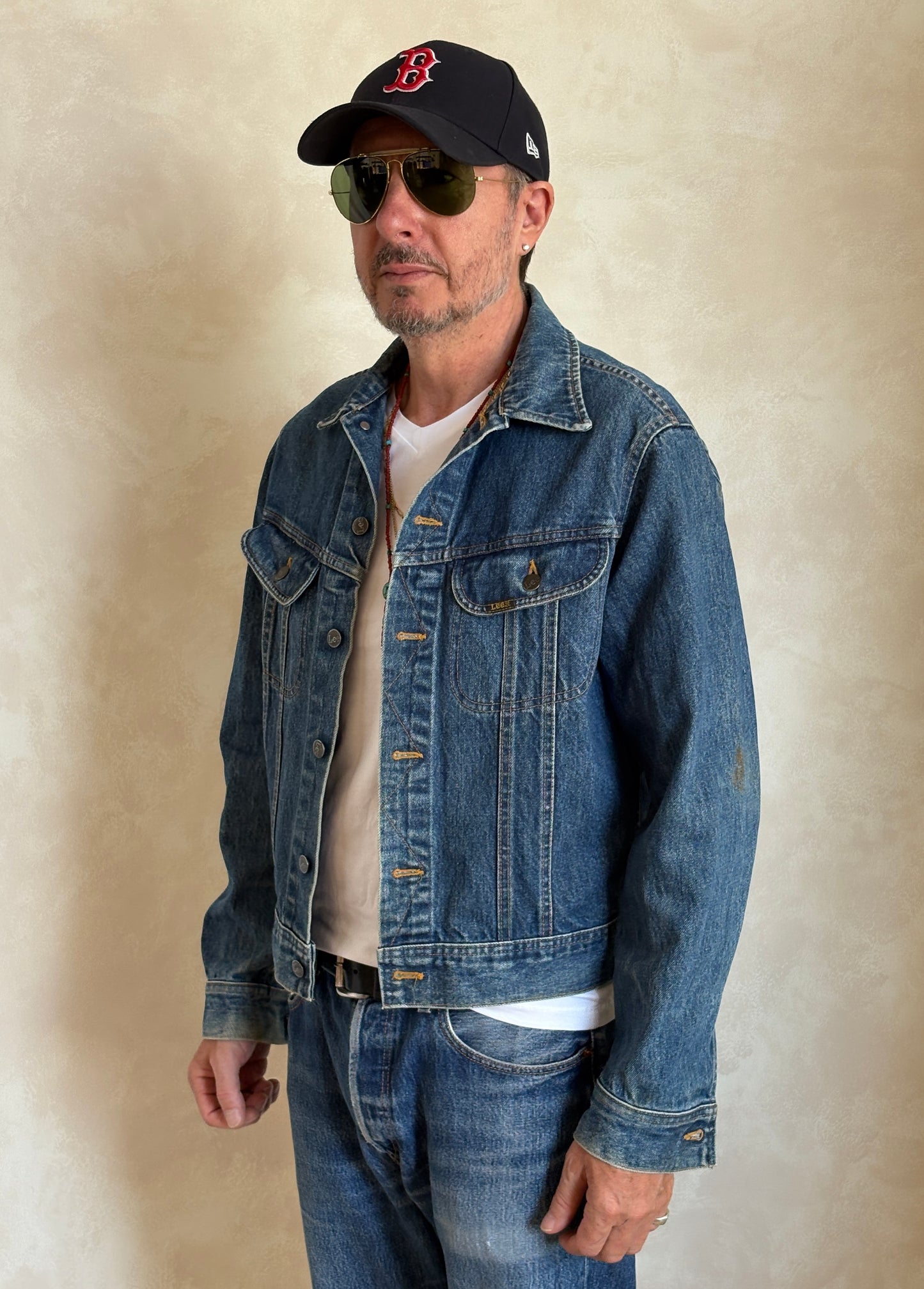 Size 40L US / 50L EU. Vintage 80s Lee Denim Jacket – 2 Chest Pockets – Made in Canada - USA Vintage Bcn