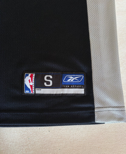 Reebok San Antonio Spurs Manu Ginobili No. 20 Jersey Size S Black Mesh 2000s NBA Vintage