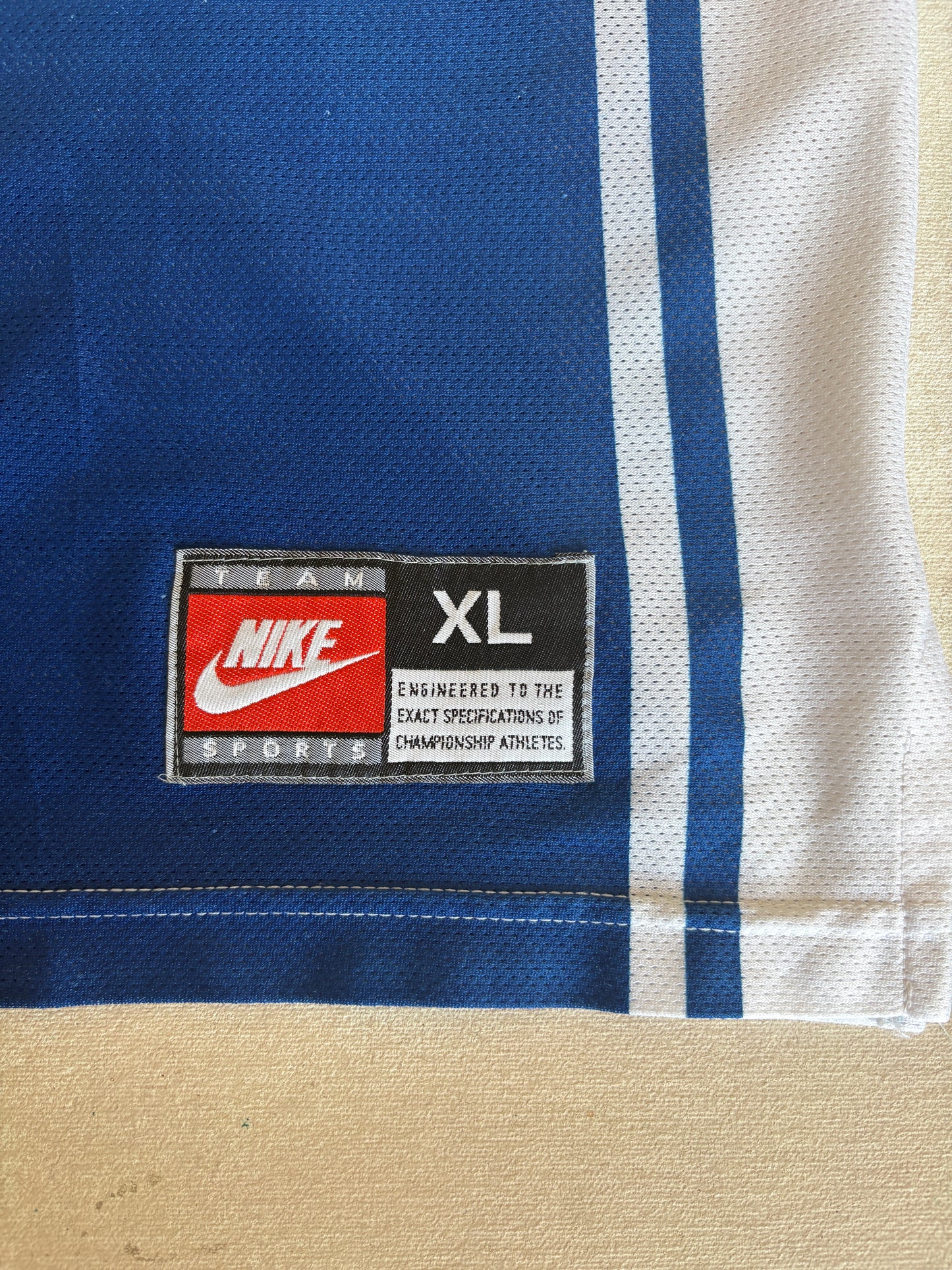 Nike Duke Blue Devils No. 44 Basketball Jersey Size XL Blue Mesh 90s Vintage NCAA College