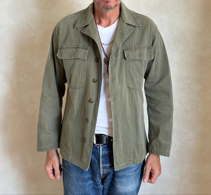 Medium . Authentic US Army HBT Utility Shirt – Korean War Era-AJ357 Studio