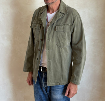 Medium . Authentic US Army HBT Utility Shirt – Korean War Era-AJ357 Studio