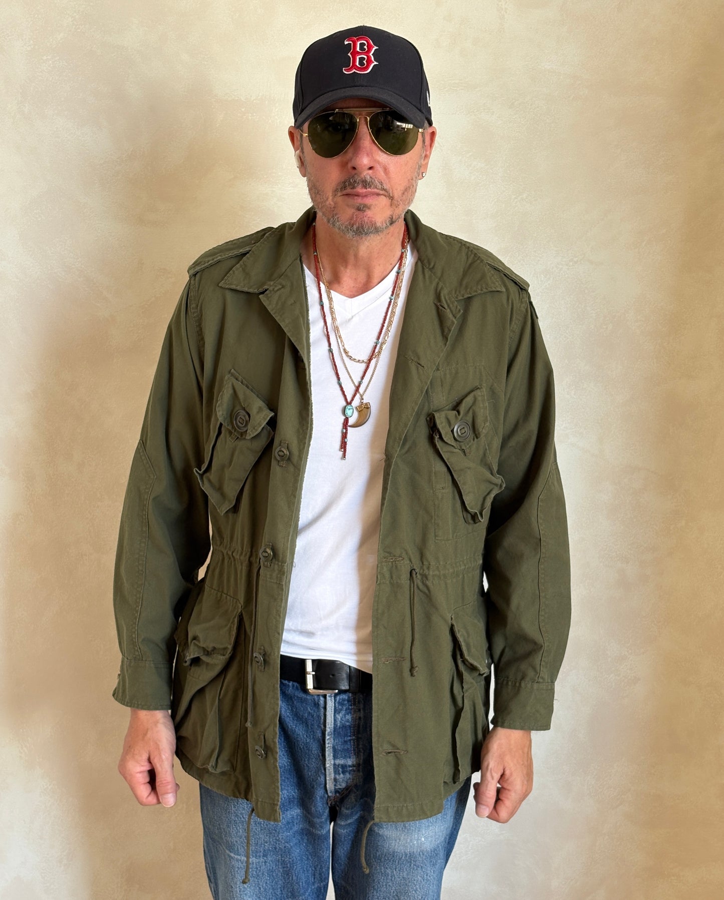 Original 90s Canadian Military Jungle Jacket | Vintage Army Combat Shirt | Size Medium | AJ357 Studio