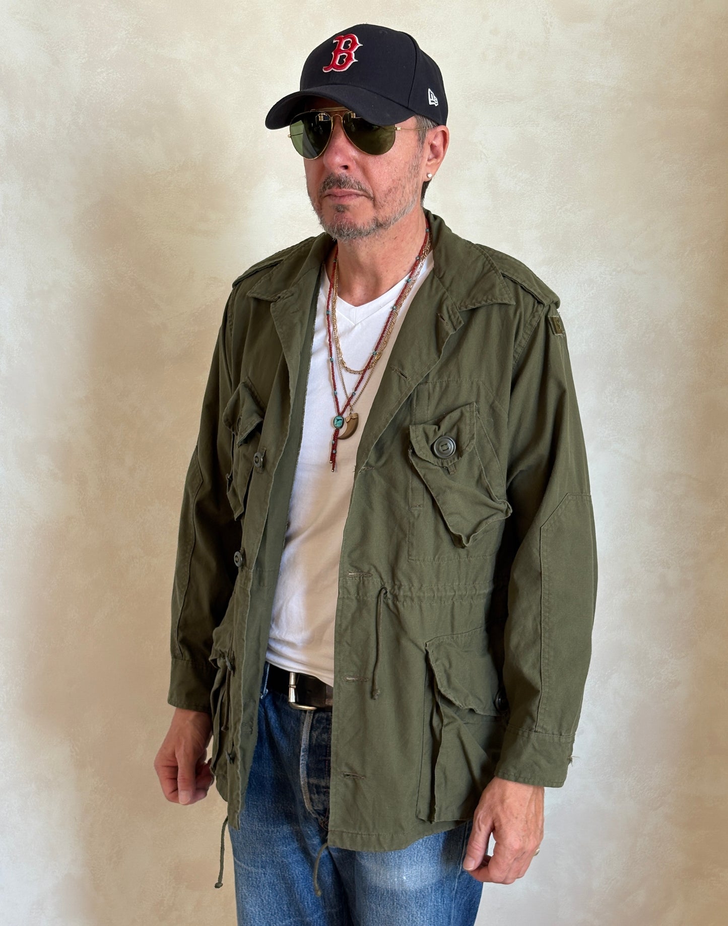 Original 90s Canadian Military Jungle Jacket | Vintage Army Combat Shirt | Size Medium | AJ357 Studio