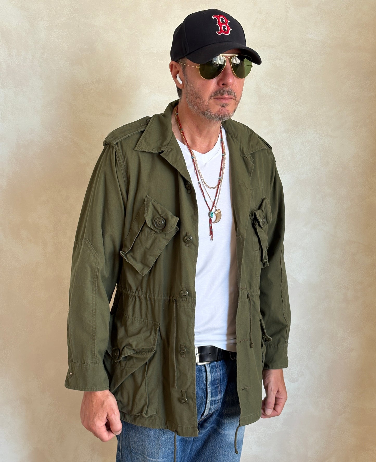 Original 90s Canadian Military Jungle Jacket | Vintage Army Combat Shirt | Size Medium | AJ357 Studio