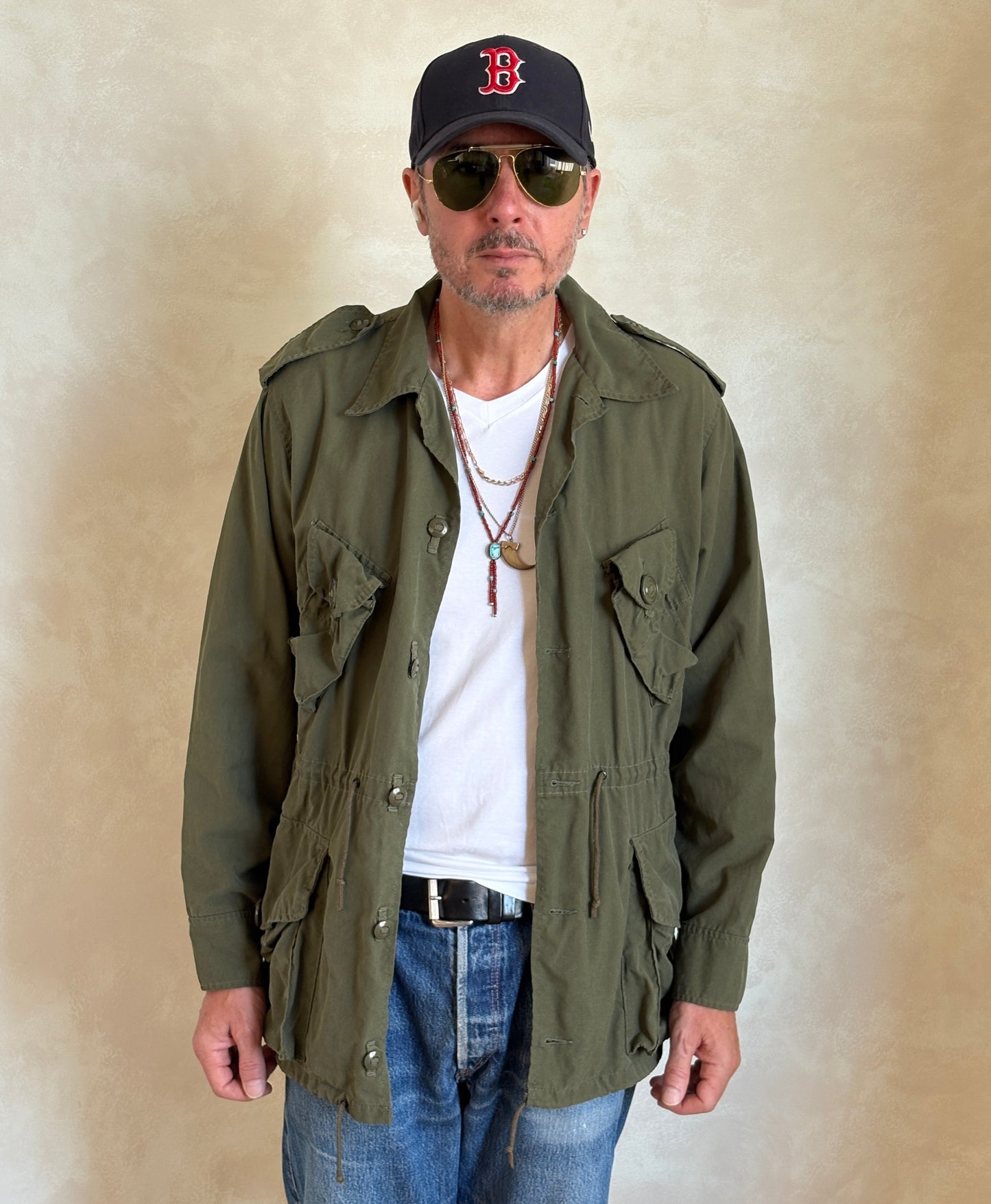 Original 90s Canadian Military Jungle Jacket | Vintage Army Combat Shirt | Size Medium | AJ357 Studio