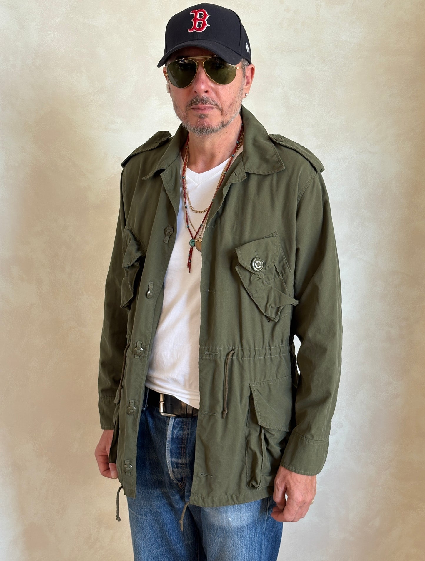Original 90s Canadian Military Jungle Jacket | Vintage Army Combat Shirt | Size Medium | AJ357 Studio