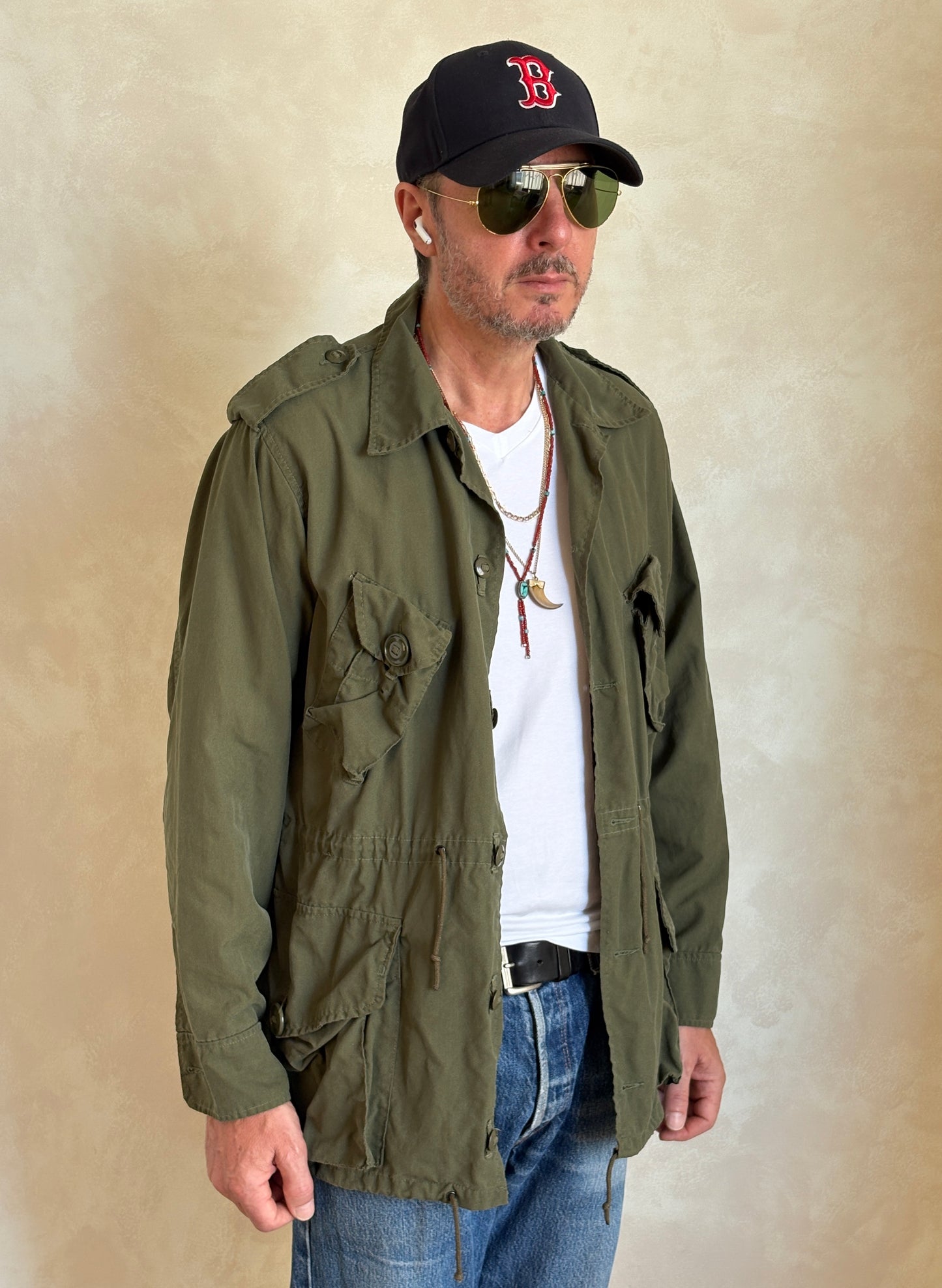 Original 90s Canadian Military Jungle Jacket | Vintage Army Combat Shirt | Size Medium | AJ357 Studio