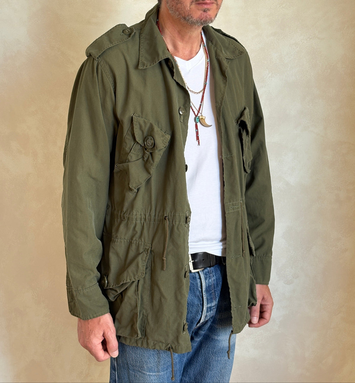 Original 90s Canadian Military Jungle Jacket | Vintage Army Combat Shirt | Size Medium | AJ357 Studio-AJ357 Studio