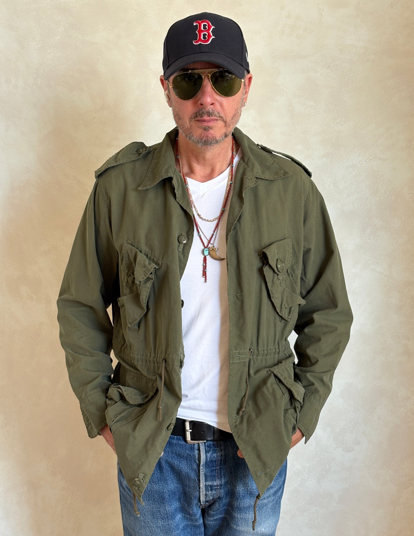 Original 90s Canadian Military Jungle Jacket | Vintage Army Combat Shirt | Size Medium | AJ357 Studio