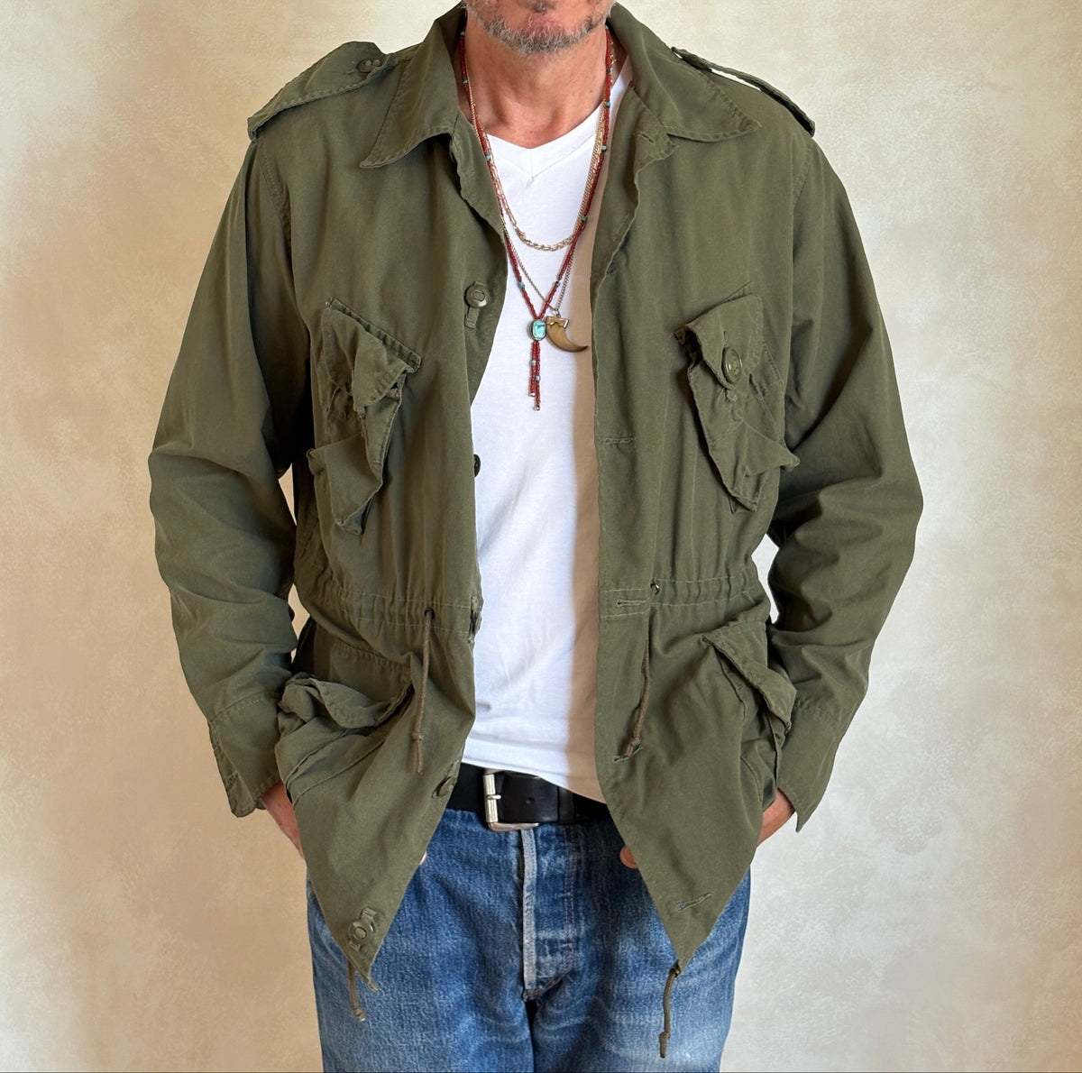 Original 90s Canadian Military Jungle Jacket | Vintage Army Combat Shirt | Size Medium | AJ357 Studio-AJ357 Studio