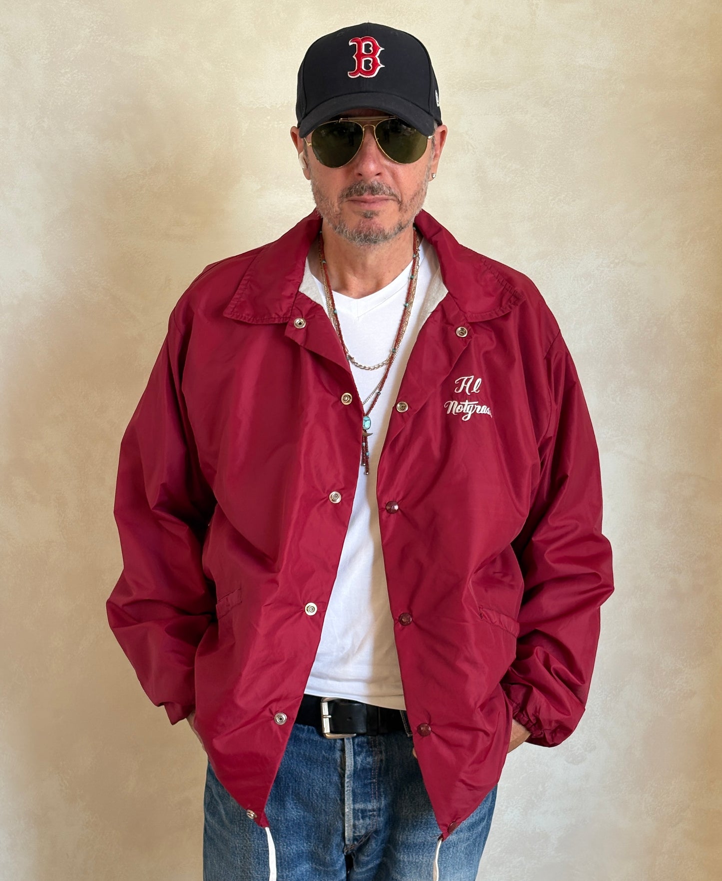 Size XL. Vintage 70s windbreaker made in USA - USA Vintage Bcn