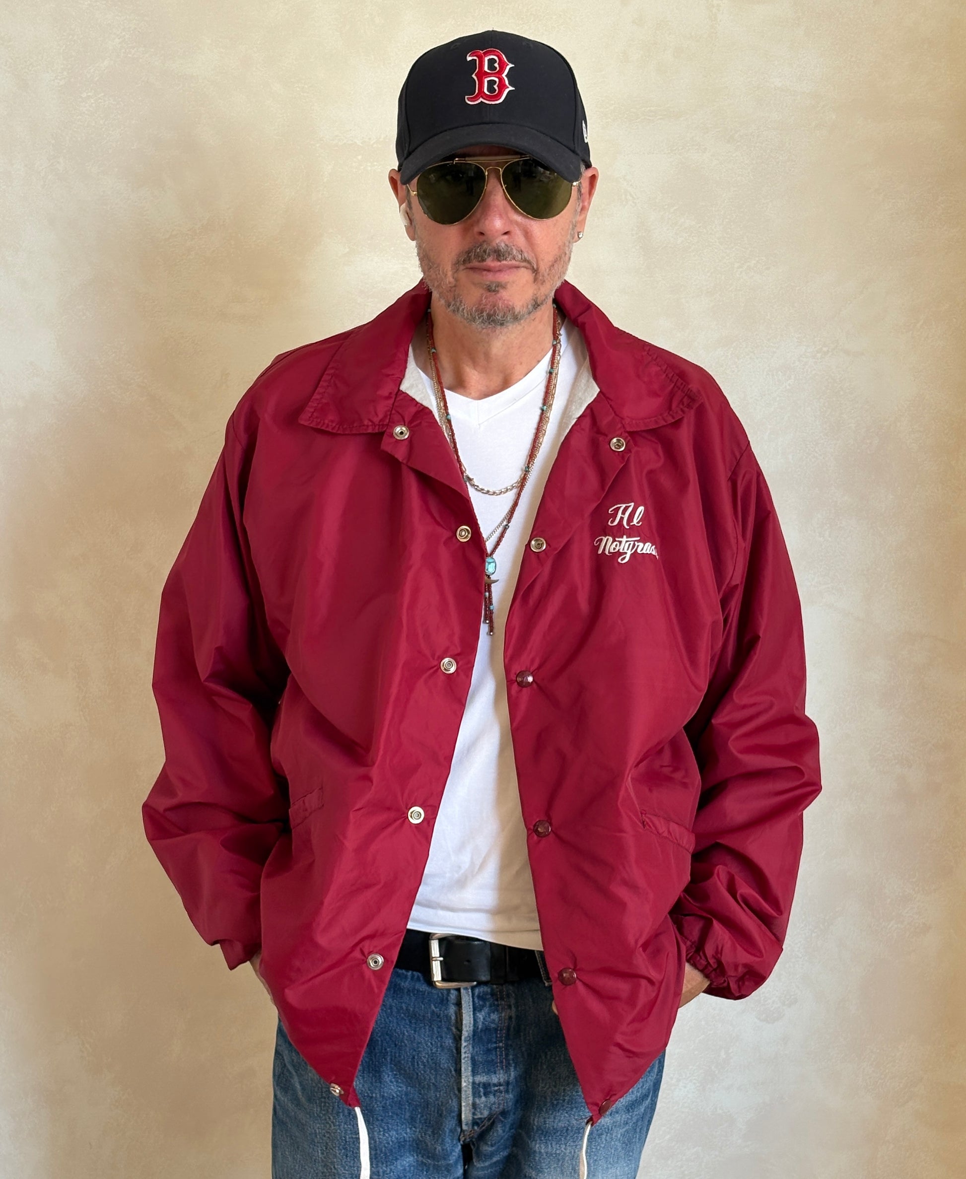 Size XL. Vintage 70s windbreaker made in USA - USA Vintage Bcn