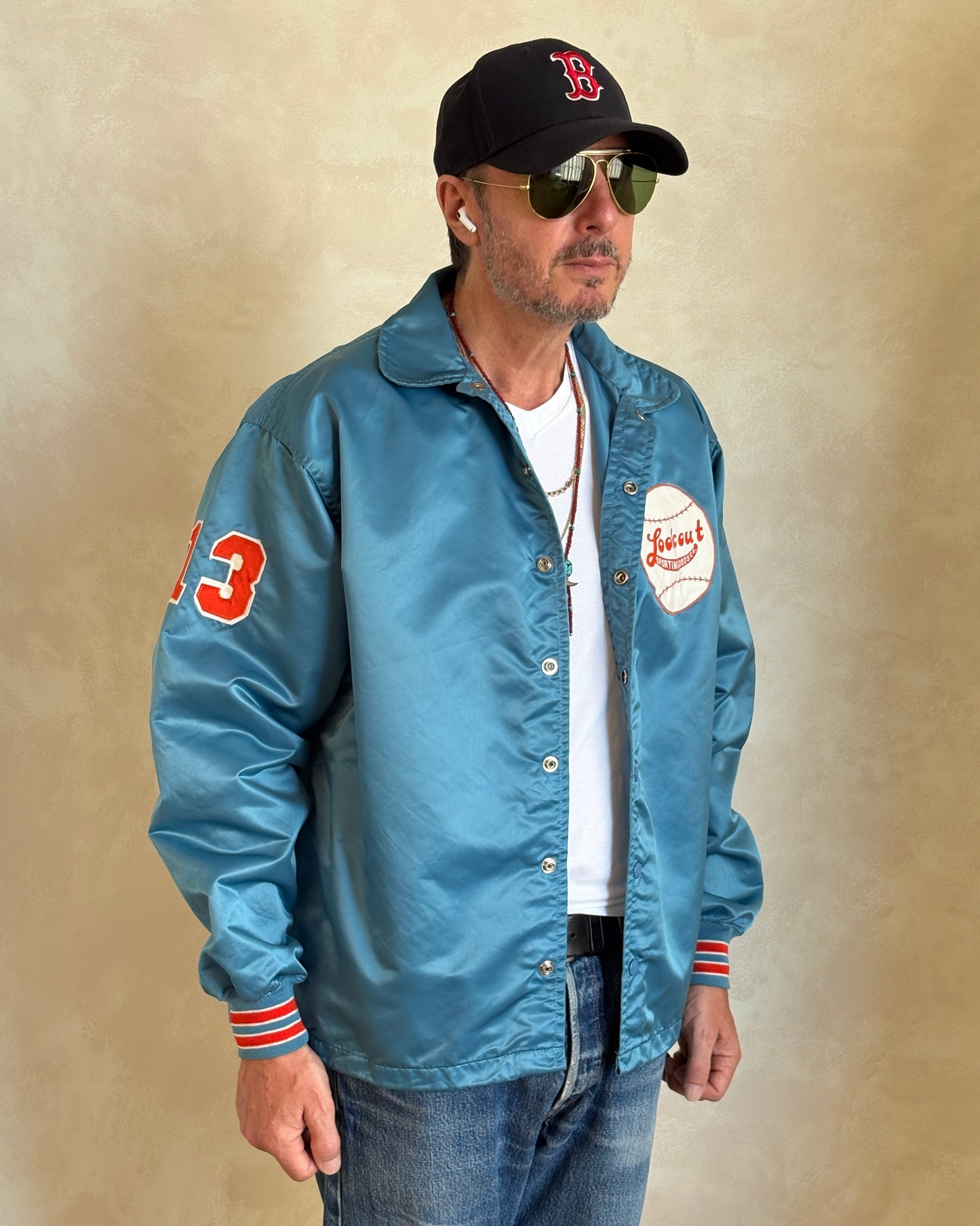 Size Large. Vintage 70s windbreaker made in USA - USA Vintage Bcn