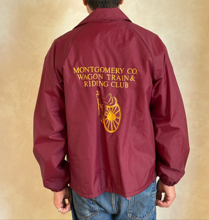 Size Med. Vintage 80s windbreaker made in USA-AJ357 Studio
