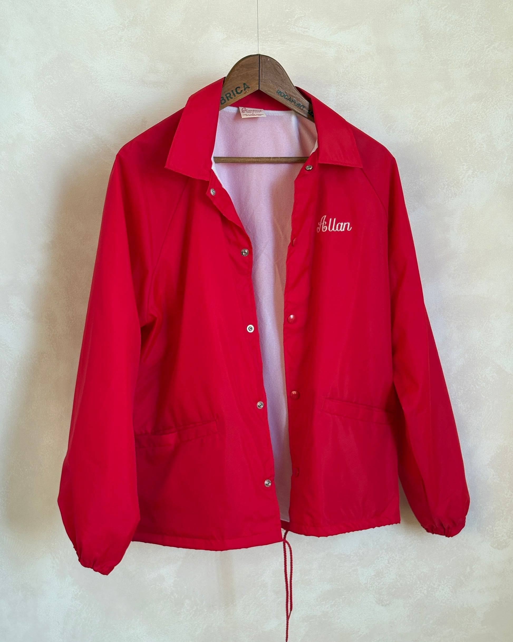 Size Large. Vintage 80s windbreaker made in USA - USA Vintage Bcn