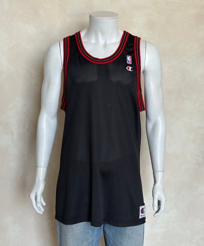 Champion Philadelphia 76ers Allen Iverson No. 3 Jersey Size 48 Black Mesh NBA 90s