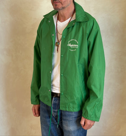 Size Med. Vintage 80s Green windbreaker Made in USA-AJ357 Studio