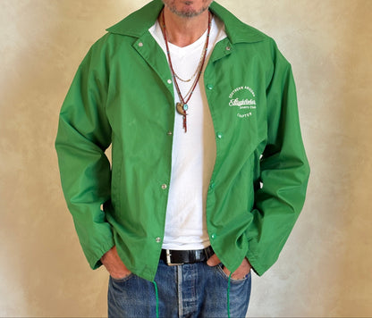 Size Med. Vintage 80s Green windbreaker Made in USA-AJ357 Studio