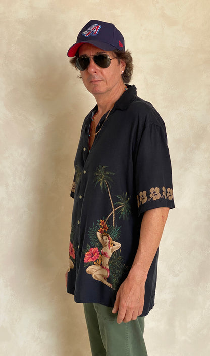 Size Large. Vintage 90s Hawaiian shirt-AJ357 Studio