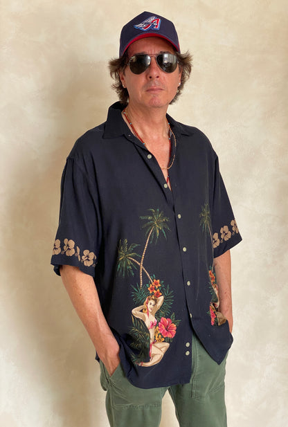 Size Large. Vintage 90s Hawaiian shirt-AJ357 Studio