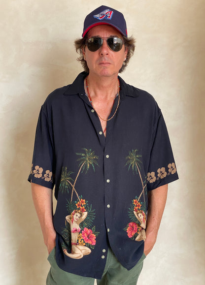 Size Large. Vintage 90s Hawaiian shirt-AJ357 Studio