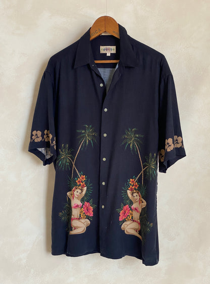Size Large. Vintage 90s Hawaiian shirt-AJ357 Studio