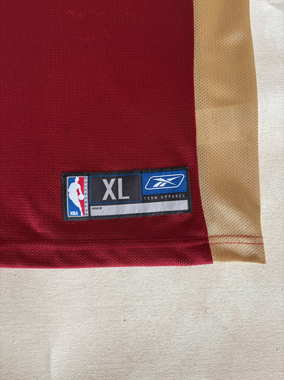Reebok Cleveland Cavaliers LeBron James No. 23 Jersey Size XL Wine Mesh NBA 2000s