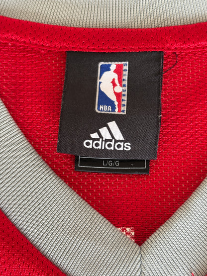 Adidas Houston Rockets Tracy McGrady No. 1 Jersey Size L Red Mesh NBA 2000s