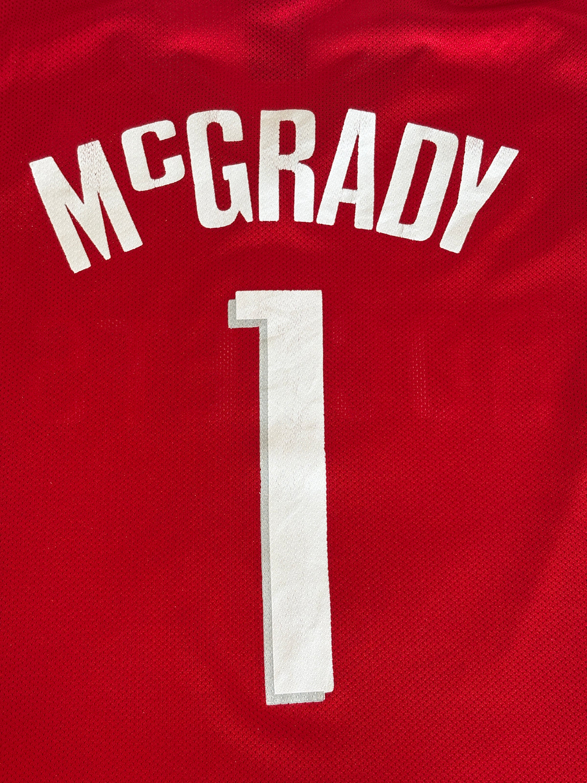 Adidas Houston Rockets Tracy McGrady No. 1 Jersey Size L Red Mesh NBA 2000s