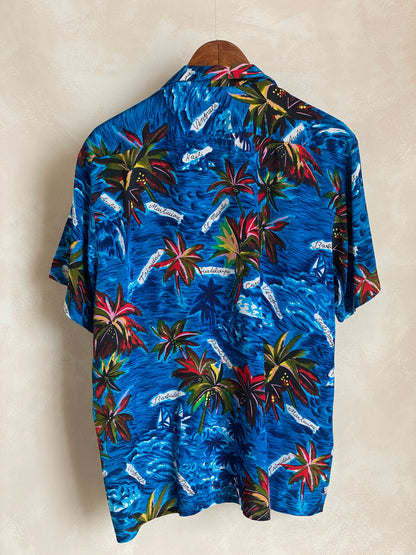Size XL. Vintage 80s Hawaiian shirt-AJ357 Studio