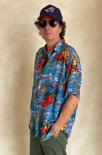 Size Large. Vintage 90s Hawaiian shirt-AJ357 Studio