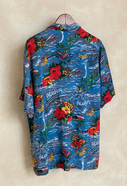 Size Large. Vintage 90s Hawaiian shirt-AJ357 Studio