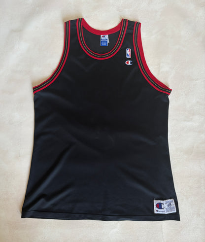 Champion Philadelphia 76ers Allen Iverson No. 3 Jersey Size 48 Black Mesh NBA 90s