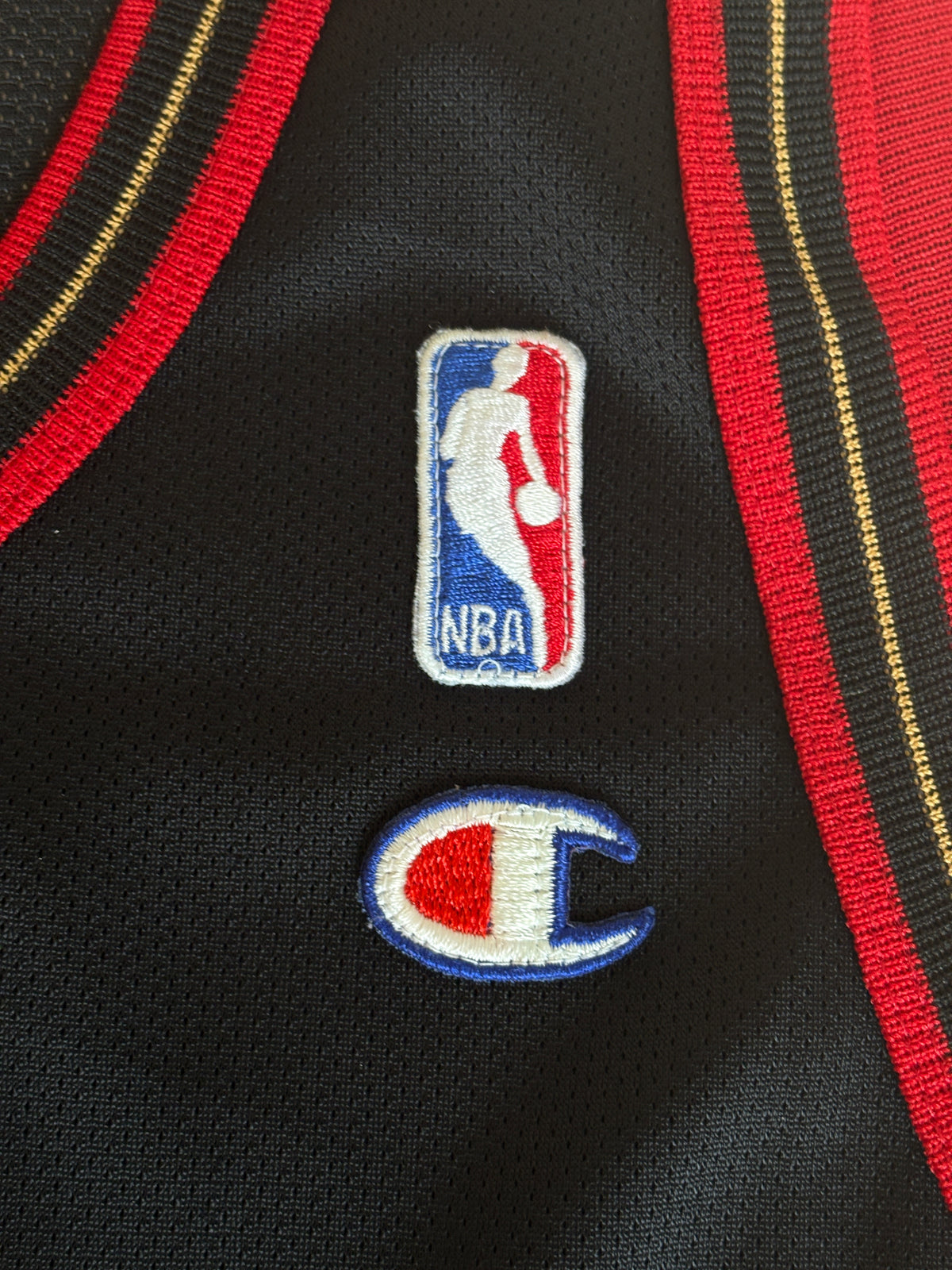 Champion Philadelphia 76ers Allen Iverson No. 3 Jersey Size 48 Black Mesh NBA 90s