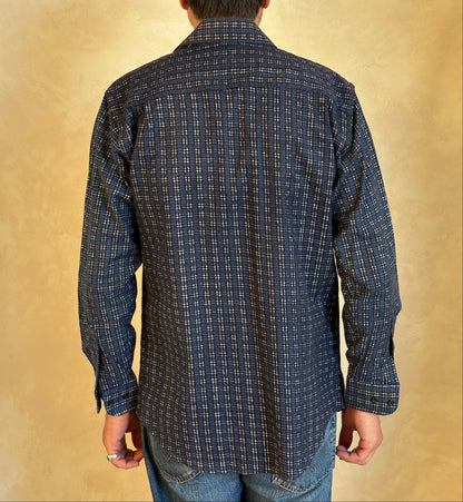 Size Med. Vintage 80s Dickies Flannel Plaid Shirt – Retro Grunge Workwear-AJ357 Studio