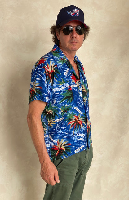 Size Large. Vintage 70s Hawaiian shirt-AJ357 Studio
