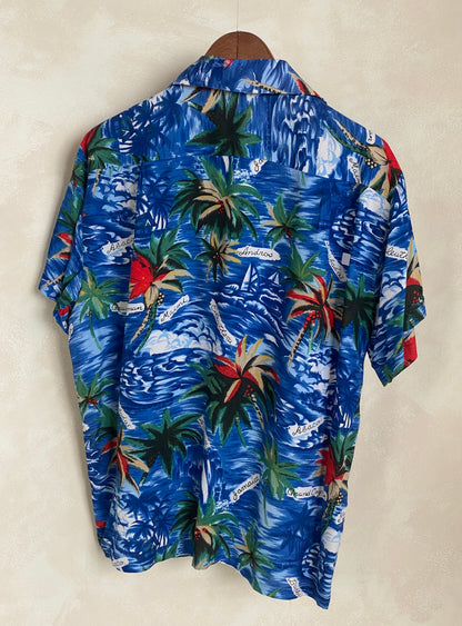 Size Large. Vintage 70s Hawaiian shirt-AJ357 Studio